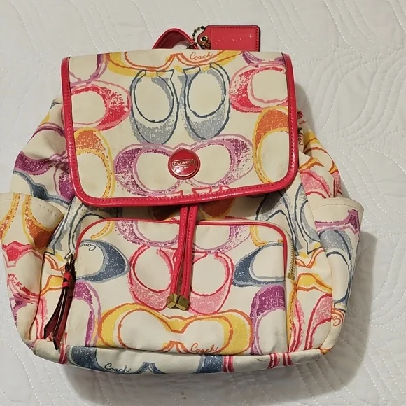 Coach | Bags | Coach Multicolor Signature Scribble Poppy  display picture 1